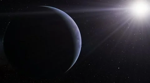 Flying over an unknown planet Stock Footage 57815851