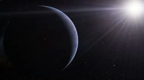 Flying over an unknown planet Stock Footage 57815863