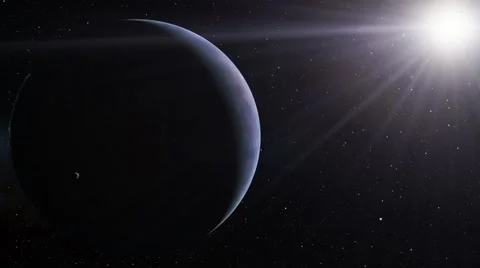 Flying over an unknown planet Stock Footage 57815883