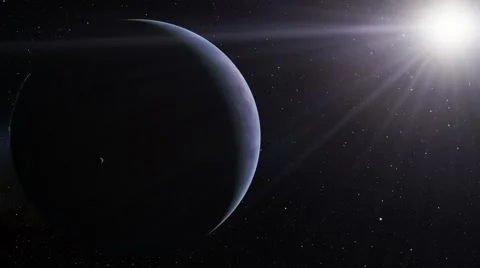 Flying over an unknown planet Stock Footage 57815885