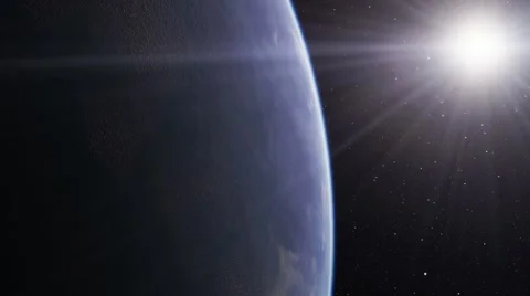 Flying over an unknown planet Stock Footage 57815896