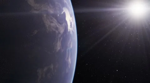 Flying over an unknown planet Stock Footage 57816054