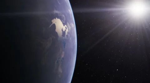 Flying over an unknown planet Stock Footage 57816089