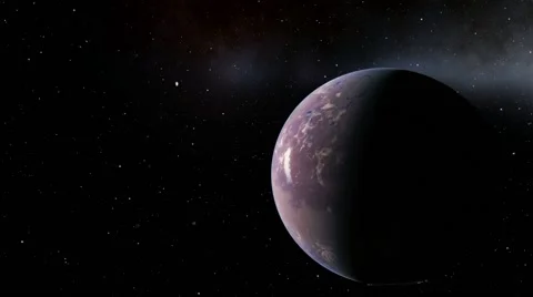 Flying over an unknown planet Stock Footage 57845152