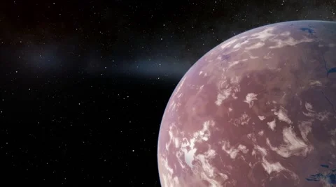Flying over an unknown planet Stock Footage 57845192