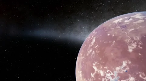 Flying over an unknown planet Stock Footage 57845195