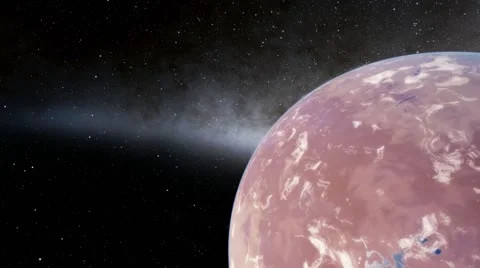 Flying over an unknown planet Stock Footage 57845216