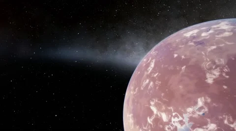 Flying over an unknown planet Stock Footage 57845227