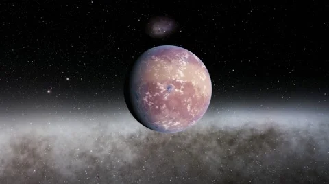 Flying over an unknown planet Stock Footage 57845277