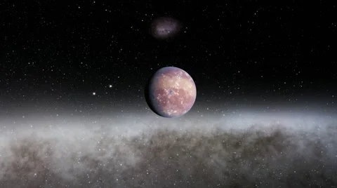 Flying over an unknown planet Stock Footage 57845285