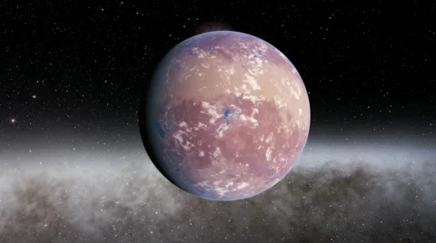 Flying over an unknown planet Stock Footage 57845297