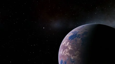 Flying over an unknown planet Stock Footage 57845305