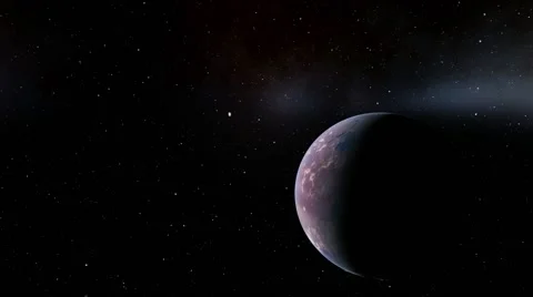 Flying over an unknown planet Stock Footage 57845325