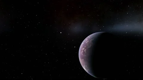 Flying over an unknown planet Stock Footage 57845328