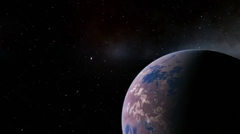 Flying over an unknown planet Stock Footage 57845349