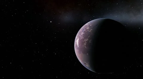 Flying over an unknown planet Stock Footage 57845364