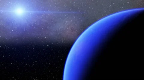 Flying over an unknown planet Stock Footage 58148945