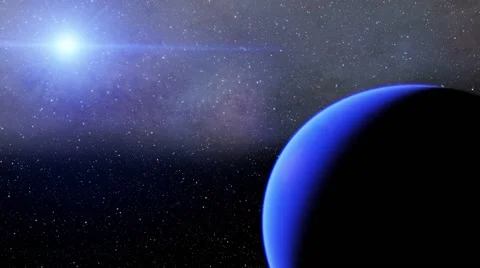 Flying over an unknown planet Stock Footage 58148957