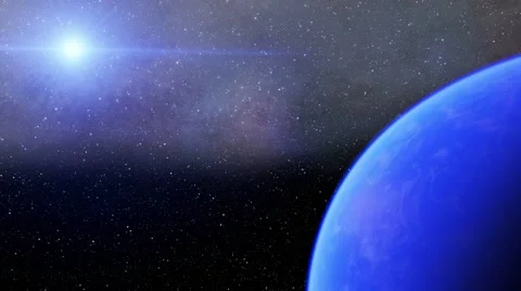 Flying over an unknown planet Stock Footage 58148958