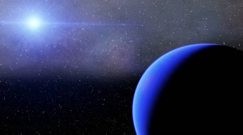 Flying over an unknown planet Stock Footage 58148967