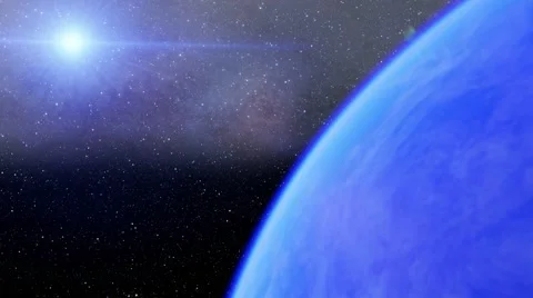 Flying over an unknown planet Stock Footage 58148969