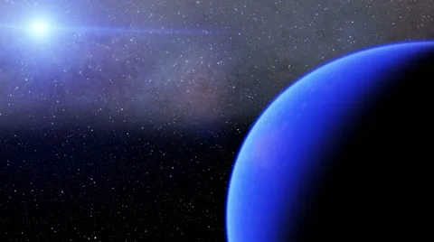 Flying over an unknown planet Stock Footage 58148988