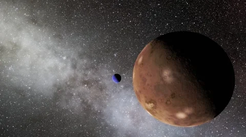 Flying over an unknown planet Stock Footage 58177463