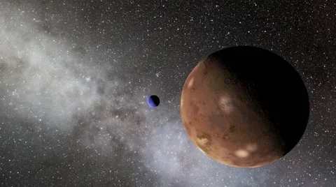 Flying over an unknown planet Stock Footage 58177469