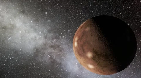 Flying over an unknown planet Stock Footage 58177473