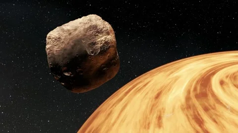 Flying over an unknown planet Stock Footage 58177638