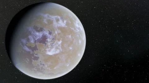 Flying over an unknown planet Stock Footage 58177724