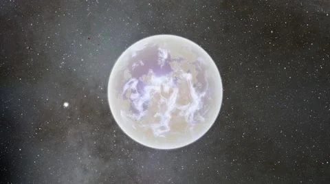 Flying over an unknown planet Stock Footage 58177730