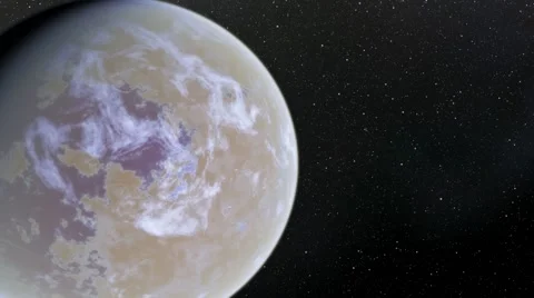 Flying over an unknown planet Stock Footage 58177734