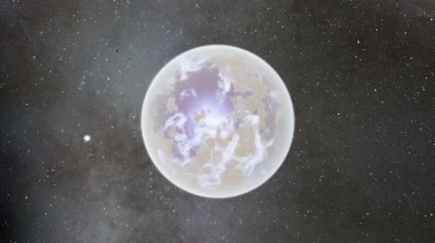 Flying over an unknown planet Stock Footage 58177743