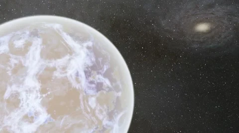 Flying over an unknown planet Stock Footage 58177751