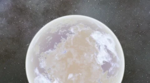 Flying over an unknown planet Stock Footage 58177764