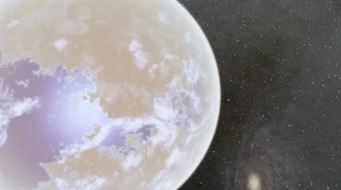 Flying over an unknown planet Stock Footage 58177773