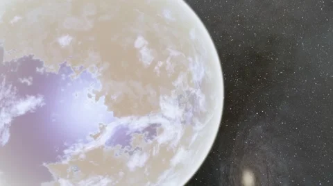 Flying over an unknown planet Stock Footage 58177794