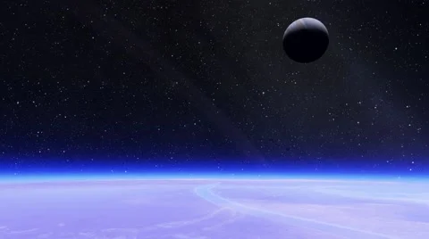 Flying over an unknown planet Stock Footage 58216140