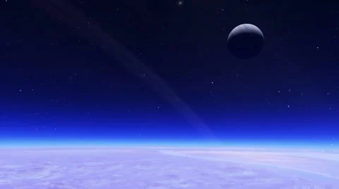 Flying over an unknown planet Stock Footage 58216162
