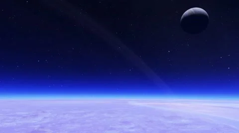 Flying over an unknown planet Stock Footage 58216205