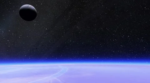 Flying over an unknown planet Stock Footage 58216512