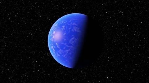 Flying over an unknown planet Stock Footage 58610797
