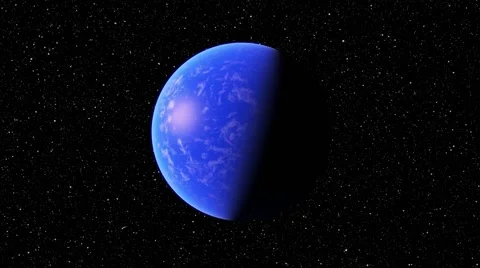 Flying over an unknown planet Stock Footage 58610800