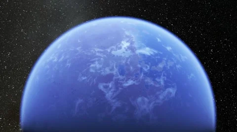 Flying over an unknown planet Stock Footage 58610802