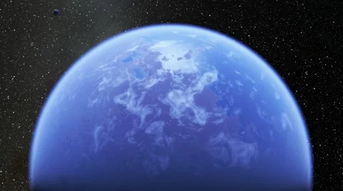 Flying over an unknown planet Stock Footage 58610809