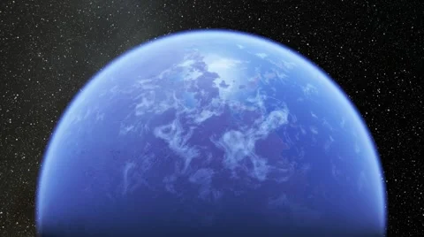 Flying over an unknown planet Stock Footage 58610811