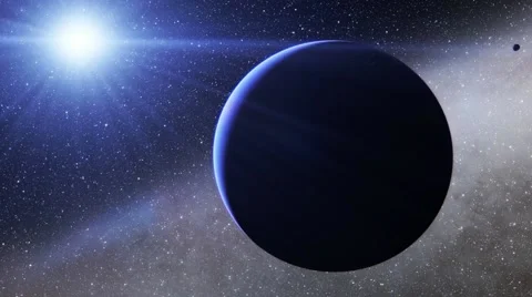 Flying over an unknown planet Stock Footage 58610836