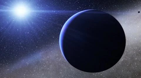 Flying over an unknown planet Stock Footage 58610848