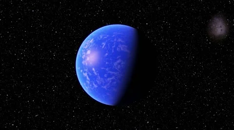 Flying over an unknown planet Stock Footage 58610852